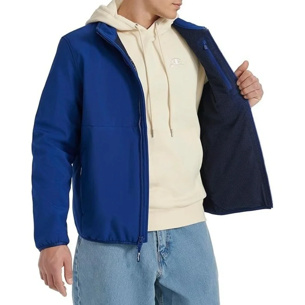 Champion Men's‎ Jacket Large Blue – Lightweight Soft Shell Active Outerwear
